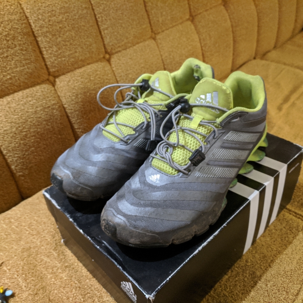 Adidas Springbade Ignite gray Neon green synthetic - Picture 4 of 8